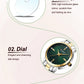CURREN Simple Round Dial Fashion Dress Quartz Watches for Ladies with Stainless Steel Bracelet Luxury Wristwatches