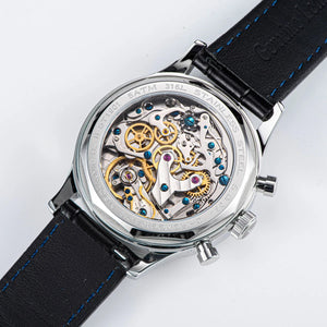 Sugess 1963 Pilot Watch Men Mechanical Chronograph Panda Wristwatch Air Force Sapphire Waterproof for Seagull Movement ST1901 v3