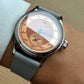 Sapphire Crystal NEW Pierre Paulin Jumping Hour Men Watch Salmon Dial Automatic St17 Mechanical Watch Vintage Date Window