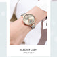 CURREN Luxury Sparkling Rhinestone Dial Stainless Steel Bracelet for Ladies Simple Quartz Wristwatches New Fashion Trends Gift