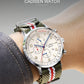 CADISEN New Chronograph Men's Quartz Watch Top Luxury Watches For Men MIYOTA 0S10 AR Mirror Waterproof Canvas Men's Wristwatch