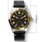 Baltany Bubbleback Dress Watches Subdial IPG Bezel Leather Gold Hands Sapphire Crystal Stainless Steel VD78 Quartz Wristwatches