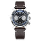 ADDIESDIVE 38MM Multifunctional Chronograph 60min Quartz Watch For Men Black Dial 100m Dive Business Watches AD2037 Reloj Hombre