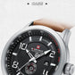 NAVIFORCE Trend Casual Wristwatch for Man Military Sports Water Resistant Leather Strap Men's Clock Quartz Calendar Male Watches
