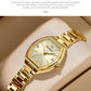 CURREN Silim Simple Quartz Watch for Women Luxury Vintage Wristwatch Luminous Hands Stainless Steel Bracelet Women's Dress Watch