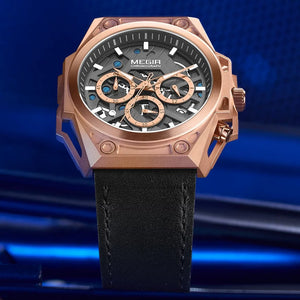 MEGIR Men Watches Chronograph Luxury Brand Sport Watch Waterproof Quartz Wristwatch Casual Sport Clock Relogio Masculino 4220