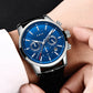LIGE New Brown Leather Watch for Men Fashion Top Brand Luxury Men's Quartz Wristwatches Casual Waterproof Luminous Chronograph