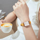 MEGIR Women Watch Luxury Fashion Leather Strap Ladies Quartz Wristwatch Casual Wristwatches Dress Clock Relogio Feminino 7027
