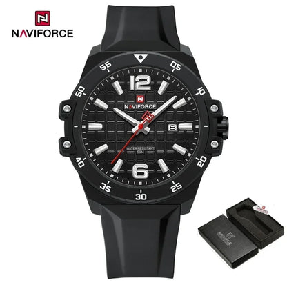NAVIFORCE Brand 2025 Fashion Men's Watch Sport Military Calendar Quartz Wristwatches Male Luminous 5ATM Waterproof Male Clock