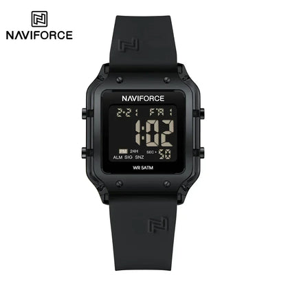 NAVIFORCE Watch for Women Multifunction Digital Luxury Watches Auto Time Date Week Display Silicone Strap Waterproof Girl clock
