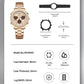 NAVIFORCE Women Watch Unique Design of Heart-Shaped Dial Quartz Analog LCD Digital Watches Fashion Casual Girlfriend Gifts Clock