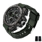 SANDA 6008 Wristwatches Waterproof Swimming Military Watch Men Sports Watches Dual Display Analog Digital LED Electronic Quartz