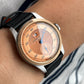 Pierre Paulin Jumping Hour Men Watch Bronze Bezel Salmon Dial Automatic St1721 Mechanical Watch Vintage Date Window 38mm Fashion