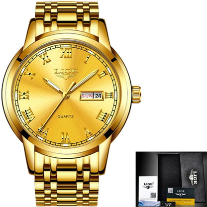 LIGE Fashion Waterproof Watch Women Creative Women's Bracelet Watches Top Brand Luxury Sport Quartz Chronograph Relógio Feminino