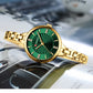CURREN Simple Romantic Rhinestone Dial with Stainless Steel Bracelet Luxury Design  Quartz Wristwatches