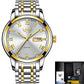 LIGE Fashion Waterproof Watch Women Creative Women's Bracelet Watches Top Brand Luxury Sport Quartz Chronograph Relógio Feminino