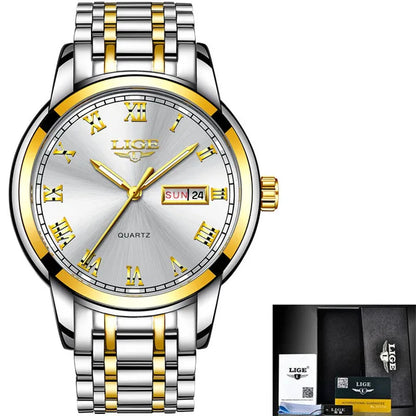 LIGE Fashion Waterproof Watch Women Creative Women's Bracelet Watches Top Brand Luxury Sport Quartz Chronograph Relógio Feminino
