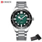 CURREN Casual Simple Quartz Watch with Stainless Steel Band Fashion Men's Clock Waterproof Luminous Wristwatches