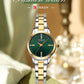 CURREN Simple Round Dial Fashion Dress Quartz Watches for Ladies with Stainless Steel Bracelet Luxury Wristwatches