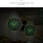 CURREN Fashion Dress Quartz Watches for Men/Women Minimalist Design Dial with Luminous Hands Stainless Steel Band