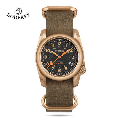 Boderry Field Watches Titanium Automatic Dive Wristwatch For Seiko Movement Sport 100M Waterproof Clock Military Watch for Men