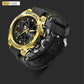 SANDA 739 Trendy Design 2024 New Arrival Alarm Mode Sports Hand Clock For Men Analog Digital Display Fashion Watch