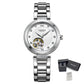 MEGIR Luxury Stainless Steel Gold Women Bracelet Watch Large Dial Automatic Mechanical Wrist Watches Ladies Business Watch Clock