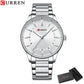 CURREN Casual Quartz Watches Men Luxury Brand Stainless Steel Band Simple Business Quartz Wristwatches