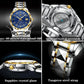 LIGE Top Brand Luxury Automatic Mechanical Watches For Men Fashion Tungsten Steel Waterproof Sapphire Watch Men Reloj Hombre+BOX