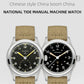 Field Watch Classic Retro Arrow Pilot Watch Male Mens Mechanical Satch Manual Hand Wind Luminous Stain Steel Merkur 38mm Case