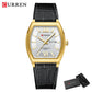 CURREN Elegant Men's Watch with Day-Date Display Formal Classic Quartz Wristwatch with Luminous Hands Casual Wear Gift for Him