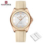 NAVIFORCE Women's Sports Quartz Watch Top Brand Comfortable Silicone Strap Wristwatch Reloj Mujer Relogios Feminino Gift Clock