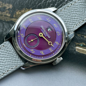 Spot goods NEW Pierre Paulin Jumping Hour Men Watch Green Dial Automatic St17 Mechanical Watch Vintage Date Window 38mm