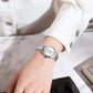 CURREN Simple Round Dial Fashion Dress Quartz Watches for Ladies with Stainless Steel Bracelet Luxury Wristwatches