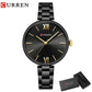 CURREN Women Watch Fashion Luxury Watch Reloj Mujer Stainless Steel  Female Clock Quartz Bracelet Wrist Watch Clock Gift