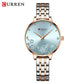 CURREN Luxury Sparkling Rhinestone Dial Stainless Steel Bracelet for Ladies Simple Quartz Wristwatches New Fashion Trends Gift