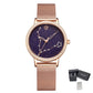MEGIR Luxury Diamond Wristwatches for Women Fashion Simple Ladies Bracelet Watch Quartz Female Dress Clock Relogio Feminino