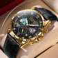 2026 New Men Watch LIGE Fashion Genuine Leather Watch For Men Casual Military Waterproof Luminous Quartz Chronograph Clock Male