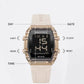 NAVIFORCE Women Watch Waterproof Personality Square Wristwatches LED Digital Silicone Strap Sport Electronic Clock Montre Femme