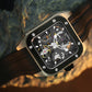 BODERRY Skeleton Watches Men's Square Titanium Automatic Mechanical STORM Luxury Clock 100M Waterproof Mechanical Watch For Men