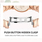 MEGIR Stainless Steel Strap Watches for Women Fashion Casual Quartz Wristwatch Diamond Dial Ladies Dress Clock Reloj Hombre 7010