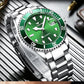 2025 FNGEEN 9001 Luxury Brand Men Watch Steel Tourbillon Skeleton Mechanical Watches Luminous Automatic Date Diamond Wristwatch