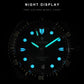 CADISEN Mechanical Automatic Watch Luxury Sapphire Japan MIYOTA 8215 Blue Wristwatch Ceramic Ring Waterproof Gift Men Watch