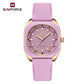 NAVIFORCE Simple Women Watches Luxury Design Silicone Watch Ladies Quartz Wristwatch Womens Polygon Dial Luminous Reloj Mujer