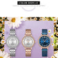 MEGIR Luxury Watches for Women Stainless Steel Dress Clock Fashion Elegant Wristwatch Quartz Watch Ladies Clock Reloj Mujer 7012