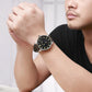 MEGIR Fashion Sport Quartz Watches for Men Luxury Business Casual Wristwatch Waterproof Date Clock Moon Phase Reloj Hombre 4193
