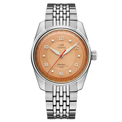 New Merkur Watch Top Hill Series Vintage 50m Mechanical Mens handwind Watch Mens Classic Dial Dress Watches Canvas Strap 38mm