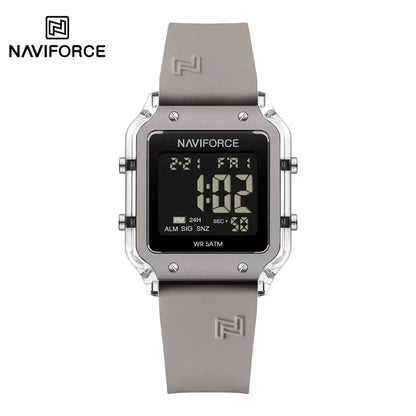 NAVIFORCE Watch for Women Multifunction Digital Luxury Watches Auto Time Date Week Display Silicone Strap Waterproof Girl clock