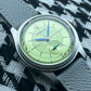 The New MERKUR Cross Line Sector Dial Green Retro Casual Watch for Men Business Series Manual Chorded Watch Relogio Metal