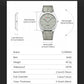 CURREN Men's Minimalist No Seconds Hand Design Quartz Watch, Fashion Slim Lightweight Leather Strap Wristwatches 8480